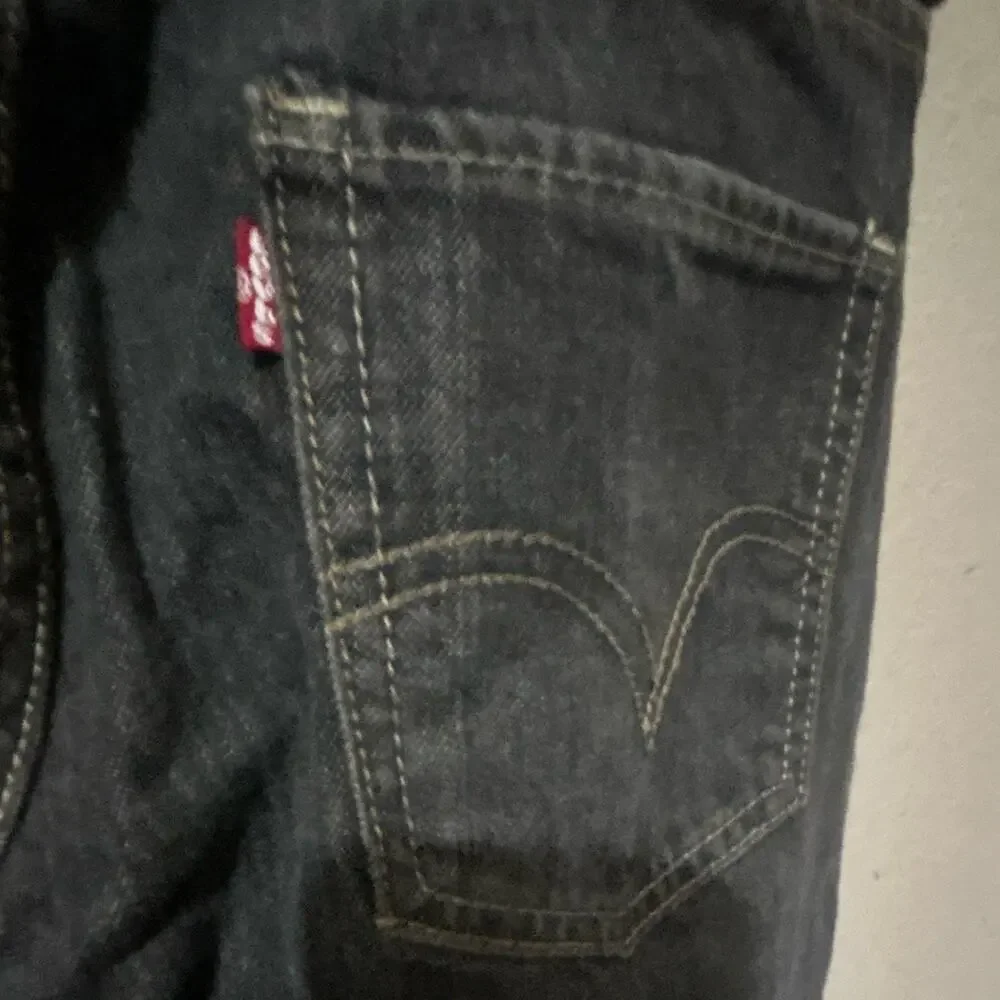 Levi's Men's Black Dark Wash Denim Skinny Jeans 100% Cotton 5-Pocket